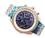 Swiss Replica Breitling Bentley Watch SS Blue Dial - 7750 Automatic